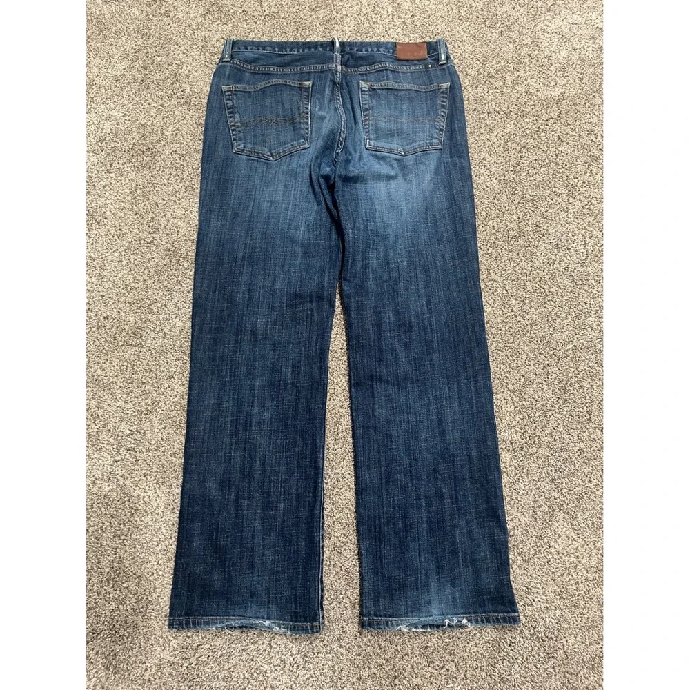 Lucky Brand 361 Vintage Straight Jeans Mens 34x32 Dark Wash Denim Blue